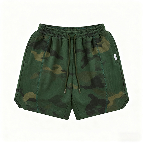 Woven Fabric Men's Gym Shorts - Breathable Quick-Dry Drawstring Casual